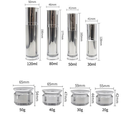 quality Luxury  15-50g Empty Cosmetic Packaging Set Cosmetic Bottle And Jar factory