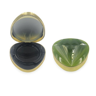 Transparent Round Snap Closure Cushion Foundation Case With Dewy Finish