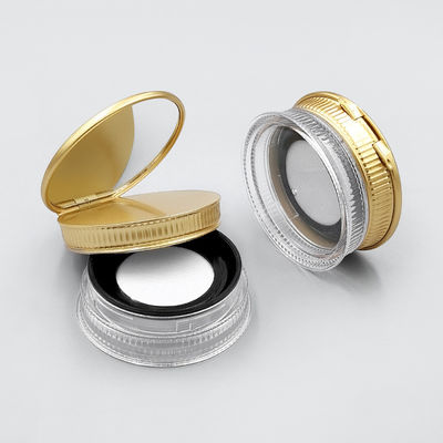 Round Screw Cap 15g Recyclable Empty Loose Powder Case in Transparent Color